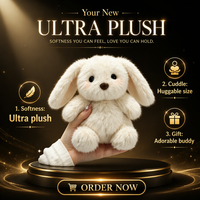 Peluche Lapin Blanc Doux et Moelleux pour Cadeau et Bébé