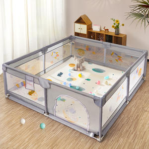 Grand Parc pour Bébé Certifié CE CPC pour Intérieur/Extérieur avec Tapis en Mousse & Balles Océan Écologiques pour Chambre Salon - Product Image 1
