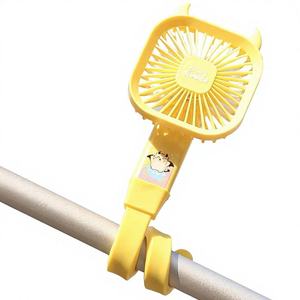 Yellow Portable Clamp <b>Fan</b> Mini Wearable Cooling <b>Fan</b> <b>Handheld</b> Desk <b>Fan</b> for Outdoor Use - Product Image 1
