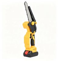 Mini-tronçonneuse sans fil 6/8 pouces, sans balais, portable, à batterie lithium-ion pour la taille des arbres et la coupe du bois