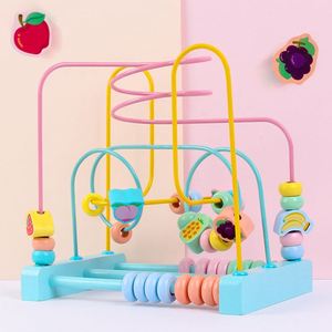 Jouet créatif pour bébé, excellent cadeau : labyrinthe de perles classique en bois avec circuit de perles pour bébés - Product Image 5