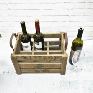 Chinese Import Arts & Crafts Kitchen Accessories Bottle Wine Carrier, New Products Farmhouse Decor Bottle Holder