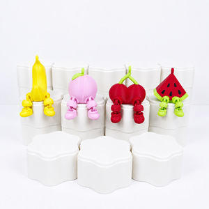 Figurines imprimées en 3D, adorable équipe de fruits, articulations mobiles, mini ornement de bureau, breloque de sac, figurine de collection, cadeau - Product Image 4