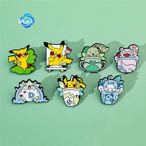 Broche d'anime japonais Pokemoned, <span class=keywords><strong>dessin</strong></span> Pikachu, badge en métal, épingle, personnage de <span class=keywords><strong>dessin</strong></span> animé, accessoire de mode - Product Image 1