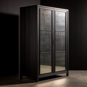 <span class=keywords><strong>Mme</strong></span> Woods Armoire italienne de luxe de style antique en chêne naturel au design simple Armoire de chambre à coucher - Product Image 2