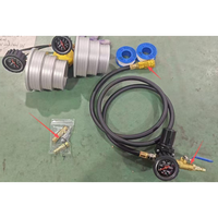 CAC Boost Taster Original (4" 3.5" 3") en Acier Spécial avec Rainures et Billes Antidérapantes - Régulateur 150 PSI avec Tuyau d'Extension de 5' Noir Marque OXVITO