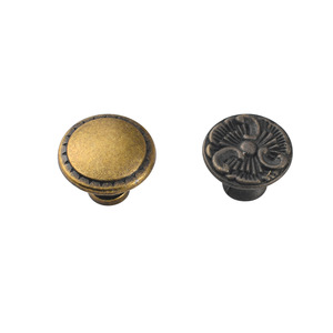 European Style Zinc Alloy Cabinet Knob Round <b>Antique</b> Bronze Drawer <b>Wardrobe</b> Handle Durable Plated - Product Image 5