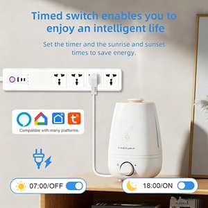 Regleta Inteligente Universal LangYeao 20W PD 7 en 1, 4 Tomas de Corriente con Control Independiente, WiFi, Zigbee, Compatible con Alexa y Google Home - Product Image 5