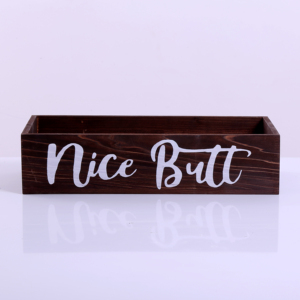 <strong>Nice</strong> <strong>Butt</strong> Decorative Wood Box Toilet Paper Holder Wooden Planter Box with Rope Handles Toilet Tank Tray for Bathroom and Toilet - Product Image 3