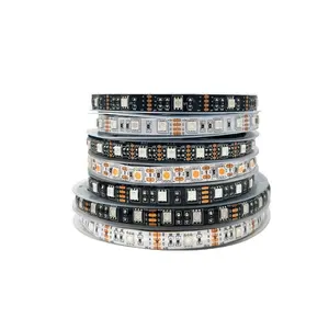 5m RGB LED Strip đèn DC5V 5050 linh hoạt Ribbon Diode Băng 30LEDs/M 60LEDs/m không thấm nước 10mm chiều rộng PCB cho nhà TV đèn nền