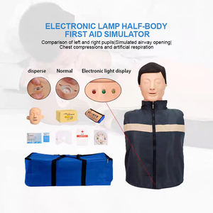 Formateur avancé de <span class=keywords><strong>réanimation</strong></span> cardio-pulmonaire électronique en PVC CPR195 certifié ISO9001/ISO14001, demi-corps médical - Product Image 3