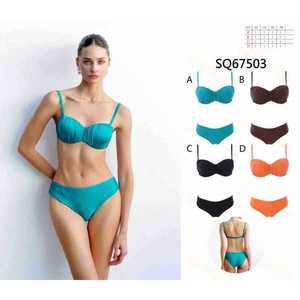 Costume da bagno intero HDJ taglie forti con controllo pancia, stampa animalier, aderente, per spiaggia SQ67503 - Product Image 1