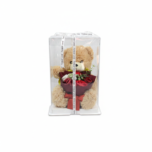 12pcs/CS Bear with <b>Floral</b> Accent Valentine's Day Gift <b>Box</b> Supplies 12" - Product Image 2