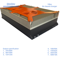 Chargeur de voiture électrique 10,0 kW 32 V 300 A, efficacité typique ≥91 %, refroidissement par ventilateur, IP67, contrôle par bus CAN, chargeur embarqué Byd OBC