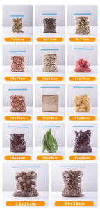 Borsa a chiusura lampo spessa borsa a doppia estrazione in plastica trasparente ad alta definizione piccola borsa per imballaggio - Product Image 6