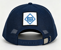 Marineblauwe trucker cap met mesh achterkant, verstelbaar, Vaderdag cadeau pet