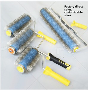 6/9/10/20 Inch Industrial OEM Self-Level <strong>Spiked</strong> <strong>Roller</strong> with Steel Needle for Removing Bubbles - Product Image 3