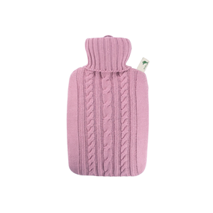 Bolsa de Agua Caliente Hugo Frosch 1.8l con Funda Tejida Rosa Pastel - Product Image 2