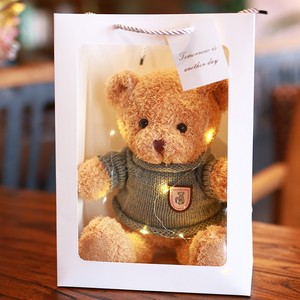 Vente en gros de cadeaux de poupées ours en peluche de haute qualité et de coffrets cadeaux de poupées ours en peluche en tenue de pull pour mariage en 2026 - Product Image 3