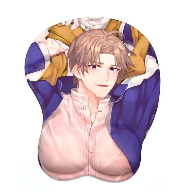 Wholesale Personalize 3D Anime Boob Breast Butt Silicone Mouse Pad with Wrist Rest Anti-Slip Male Oppai