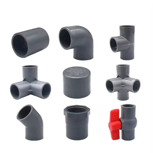 UPVC van bi với Công Đoàn mặt bích End Cap áp suất thấp giảm <span class=keywords><strong>TEE</strong></span> khuỷu tay khớp nối PVC phụ kiện đường ống đánh bóng <span class=keywords><strong>ASTM</strong></span> tiêu chuẩn - Product Image 5