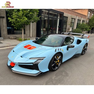 For SF90XX Conversion Body Kit for Ferrari SF90 Hood <b>Car</b> Bumper <b>Diffuser</b> Lip Fender Side Skirt Spoiler Wing Engine Cover Bonnet - Product Image 4