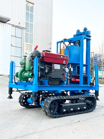 Machine de Forage Rotative 200m pour Puits d'Eau avec Pompe à Boue Autonome