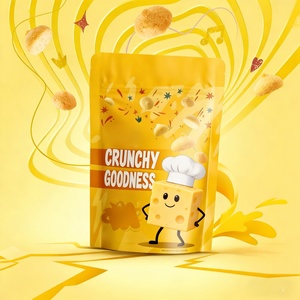 ถุงซิปล็อคแบบตั้งได้สำหรับบรรจุภัณฑ์อาหาร เช่น คุกกี้ ถั่ว ลูกอม เยลลี่  พร้อมบริการพิมพ์โลโก้ตามแบบ OEM  วัสดุเกรดอาหาร - Product Image 4