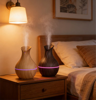 Diffuseur d'arômes électrique USB mini silencieux à grain de bois, humidificateur d'huiles essentielles pour la maison, vente en gros d'usine