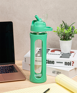 Bouteille d'eau personnalisée en gros Bouteilles d'eau en verre élégantes sans Bpa - Product Image 4