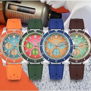 Saint Martin 40mm Diver <b>Chronograph</b> <b>Automatic</b> Watch Men's China Peacock SL-4801 Luminous Sapphire Waterproof 20Bar SN0118G-JS - Product Image 3