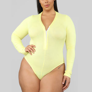 Femmes <span class=keywords><strong>Col</strong></span> En <span class=keywords><strong>V</strong></span> À Manches Longues <span class=keywords><strong>Body</strong></span> Noir Pour Les Femmes - Product Image 1