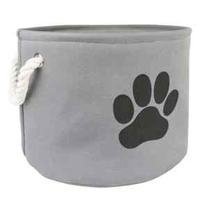 Hot Selling OEM Waterproof Large Capacity Round Foldable Storage Bin <b>Basket</b> Pet Toy Storage Bag <b>With</b> <b>Handle</b> - Product Image 4
