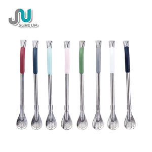 Cuchara Filtradora de Acero Inoxidable 304 de Grado Alimenticio para Yerba Mate, Infusor Reutilizable para Beber Mate, Servicios Personalizados - Product Image 2