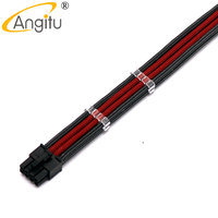 Kabel Ekstensi PSU ATX Angitu Premium 18awg 8Pin CPU/ATX/EPS Male ke Female 8Pin Dengan Sisir-20/30cm