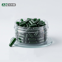 ANXINE Capsules végétales végétaliennes transparentes vertes en pullulan, tailles 00, 0, 1, 2, pour compléments alimentaires