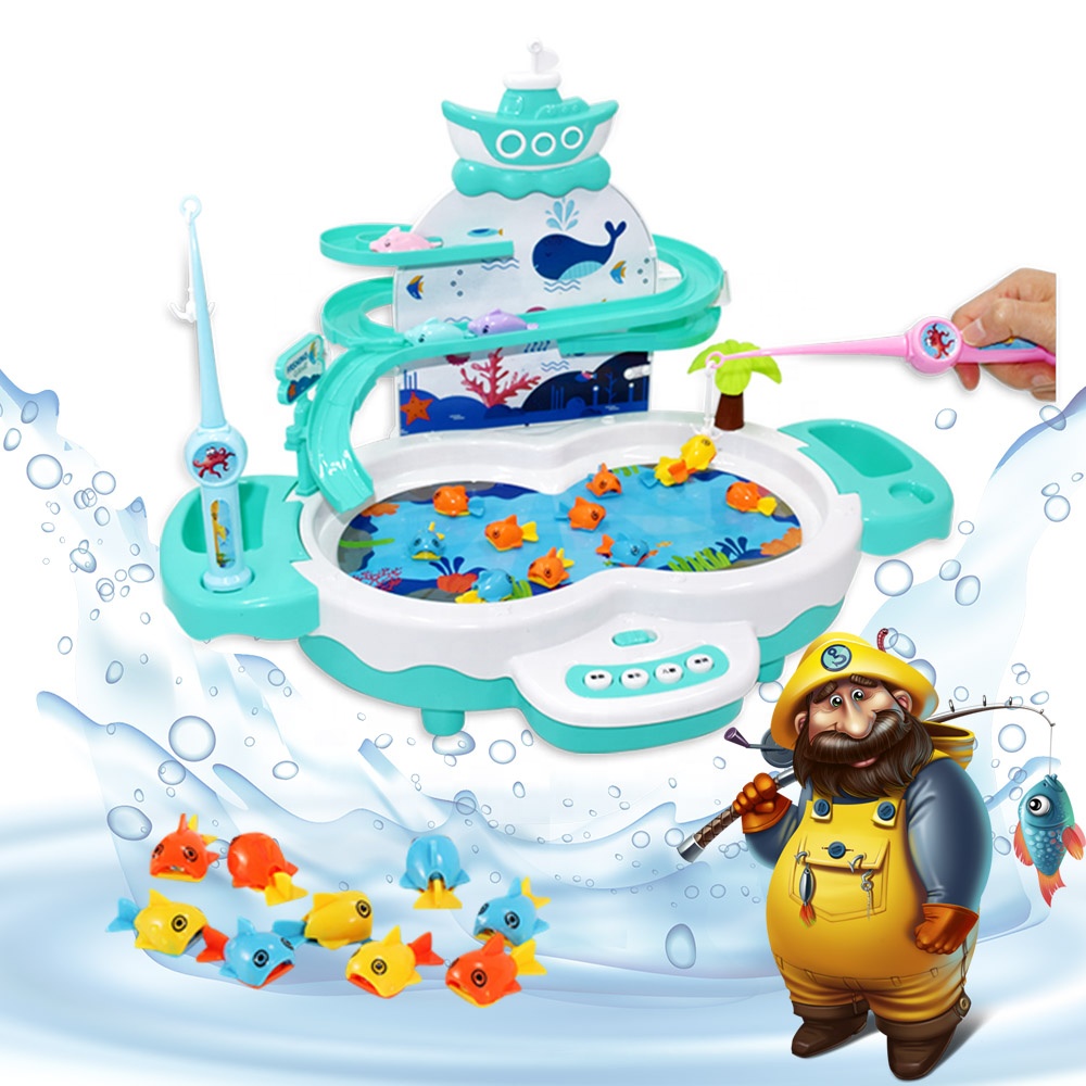 3 в 1 электрические магнитные веселые детские удочки для водных игр, игрушечные удочки для бассейна с слотом