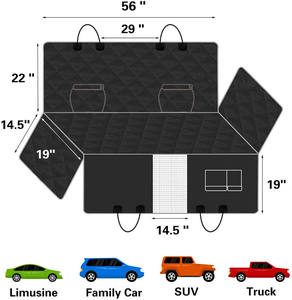 Doublure de cargaison pour chiens imperméable à l'eau Pet Cargo Cover Dog Seat <span class=keywords><strong>Mat</strong></span> pour SUV Berlines Vans avec pare-chocs rabat protecteur 100% étanche - Product Image 5