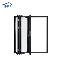 Surface finie d'isolation thermique d'alliage d'aluminium de portes extérieures pliantes utilisées par conception moderne pour l'application d'hôtel