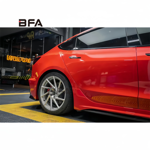 Pour la mise à niveau <span class=keywords><strong>Tesla</strong></span> model3 pare-chocs avant modifié en fibre de semi-carbone pare-chocs avant lèvre arrière kit de carrosserie de style <span class=keywords><strong>Robot</strong></span> Hacker - Product Image 4