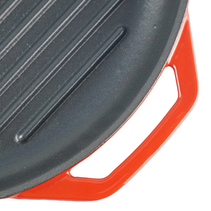 Plaque de cuisson Teppanyaki en <span class=keywords><strong>fonte</strong></span> émaillée antiadhésive, compatible gaz et induction, écologique, facile à nettoyer, durable - Product Image 2