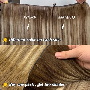 Fasimei bãi biển màu tóc Trinh Nữ phần mở rộng lớp biểu bì Remy tóc vô cùng cho Thiên Tài sợi ngang Khối lượng cho Thiên Tài sợi ngang - Product Image 2