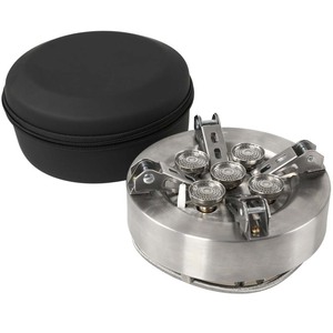 Fourneau de cuisson multi-combustibles pliable en métal pour l'extérieur, logo personnalisé, mini fourneau à gaz <span class=keywords><strong>portable</strong></span> pour le <span class=keywords><strong>camping</strong></span> - Product Image 3