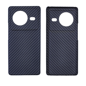 Funda de teléfono de fibra de carbono de sarga 3K para Vivo X 80Pro, funda para cámara con agujero grande, protector para teléfono x80 de fibra de aramida - Product Image 2