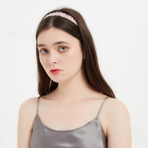 Serre-tête pour femme 100% Soie de Mûrier Fait Main Durable Quatre Saisons Tendance Nœud Papillon Écologique Torsadé pour Cheveux – Vente en Gros - Product Image 1