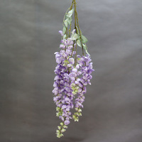 Plafond de salle de mariage Z-001 114CM fleur de glycine artificielle tenture murale fleur vigne pour haricot doux
