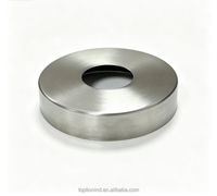 Plaque de base moderne en acier inoxydable 304/316 pour main courante DIY, pour balustrade de balcon en verre, escaliers, appartements - Finition miroir/satinée
