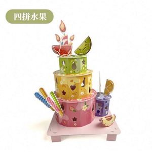 Cadeau idéal pour les garçons et les filles, jouet éducatif STEM, puzzle 3D en forme de gâteau d'anniversaire pour enfants - Product Image 6