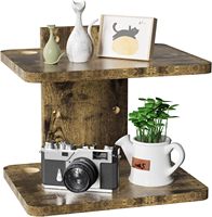 Étagère murale flottante moderne en bois brun réglable pour téléviseur, rangement pour projecteur, lecteur DVD, console de jeu, câbles, salle de bain et cuisine