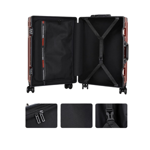 กระเป๋าเดินทาง <span class=keywords><strong>ABS</strong></span> ขนาดกะทัดรัดพร้อมล็อค TSA และล้ออลูมิเนียมแบบหลายทิศทางกระเป๋าเดินทางแบบพกพา - Product Image 5